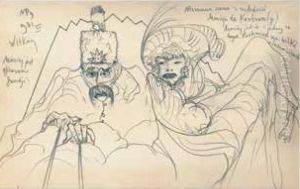 Unknown scene from Maciej de Korbow's youth by Stanislaw Ignacy Witkiewicz (Witkacy)