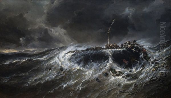 Shipwrecking of three-masted ship Emily 1823 - view 1