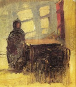 Solskin i den blindes stue. Studie by Anna Ancher