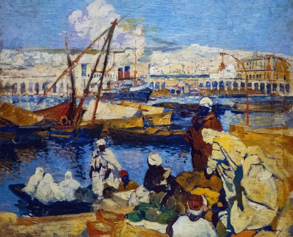 Embarquement au port d'Alger - view 1