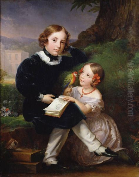 Portrait of the children of Pierre-Jean David d'Angers - view 1