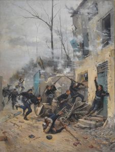 A la baionnette by Henri-Charles-Etienne Dujardin-Beaumetz