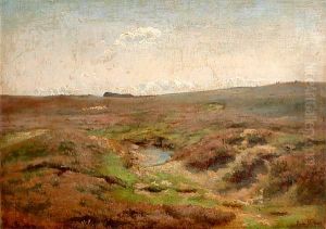 The small lake in the plain and a flock of sheeps by Rosa Bonheur