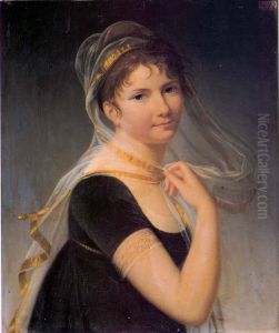 Portrait en buste de Madame Augustin, nee Madeleine-Pauline du Cruet de Barailhon by Jeanne-Elisabeth Chaudet