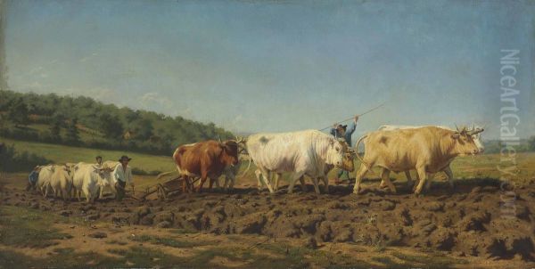Ploughing in the Nivernais (also called The First Dressing) - view 1