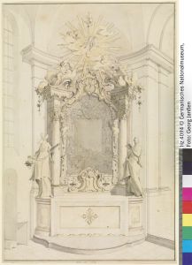 Entwurf eines Annen-Altares fur die Wallfahrtskirche Sankt Anna in Munchen-Harlaching