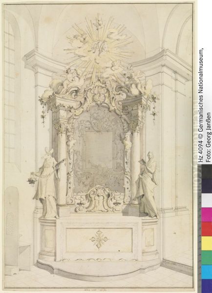 Design of an Anne altar for the pilgrimage church of St. Anna in Munich-Harlaching - view 1