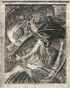 Panna F. grajaca na skrzypcach by Stanislaw Ignacy Witkiewicz (Witkacy)