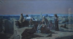 Soir dans l'oasis