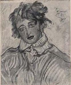 Portret pani P. by Stanislaw Ignacy Witkiewicz (Witkacy)