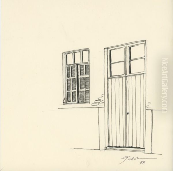 Desenho da porta e janela - view 1