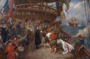 Burial of Admiral Drake