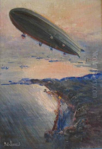 Le Dixmude survolant l'escadre - view 1