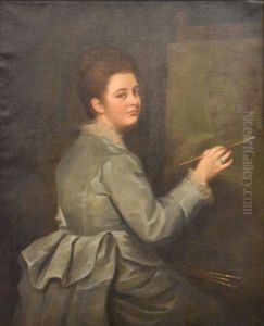 Autoportrait au chevalet by Marie Petiet