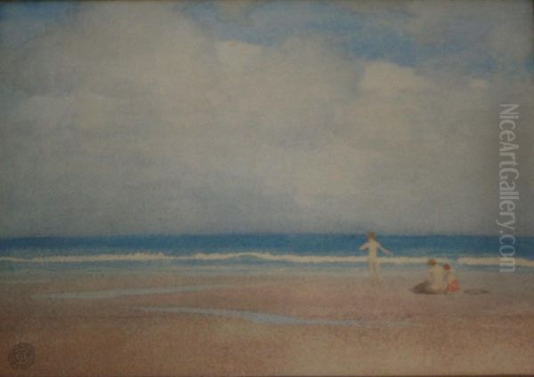 Three Figures On A Beach - view 1