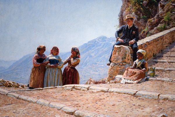 Stairway in Civita d'Antino. - view 1
