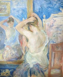 Devant la psyche by Berthe Morisot