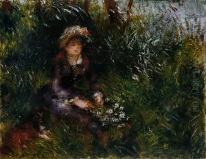 Madame Renoir au chien by Pierre Auguste Renoir