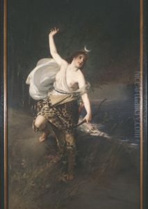 Diana by Julius Johann Ferdinand Kronberg
