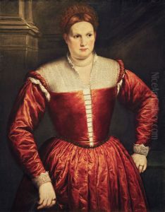 La balia dei Medici. ritratto di donna by Paris Bordone