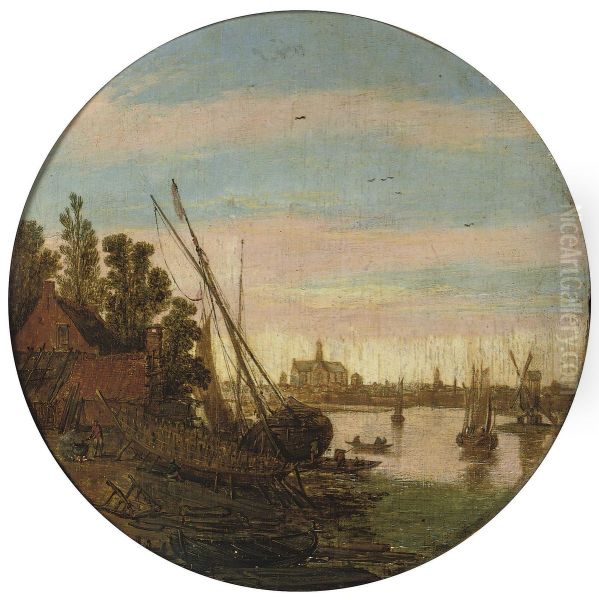 View of Haarlem with a Ship's Wharf. - view 1