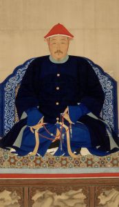Hongtaiji, Emperor Taizong (1592-1643), Meditating with a Buddhist Rosary