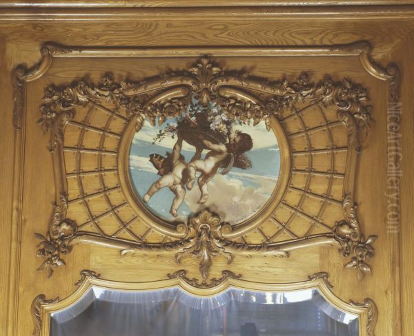 Cupids with Flowers - view 1