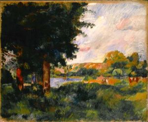 Paysage de l'Ile-de-France by Pierre Auguste Renoir