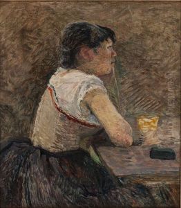 Bebedora de ajenjo en Grenelle. by Henri De Toulouse-Lautrec