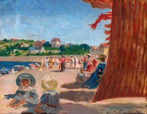 La Famille Loubat a Saint-Jean-de-Luz by Henri Loubat