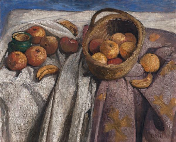 Still life with apples and bananas - view 1