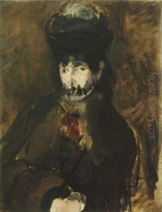 Jeune femme voilee by Edouard Manet