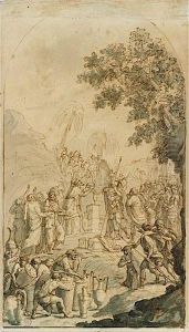 La Rencontre D'abraham Et De Melchisedech by Giuseppe Cades