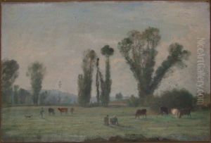 Pre a Bercenay-en-Othe (Aube) by Louis-Nicolas Cabat
