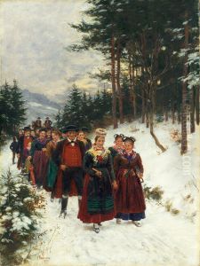 Bridal Procession in Winter