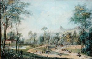 Chasse du duc d'Orleans au Thillay 23 janvier 1786 by Francois-Joseph Belanger