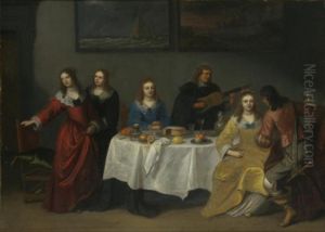 Group of people around a table