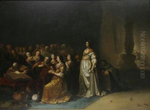 King Solomon is persuaded  by his wives into idolatry
