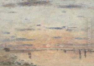 Le Havre. Sonnenuntergang am Meer
