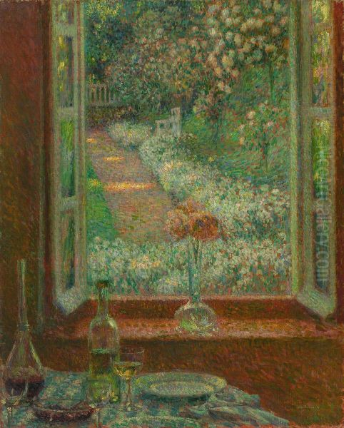 Fenster mit Nelken, Gerberoy - view 1