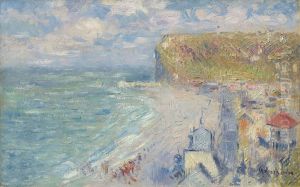 The Beach at Fecamp by Gustave Loiseau