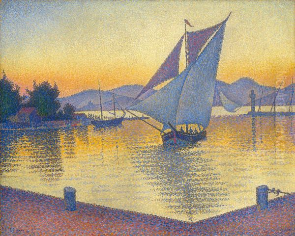 Saint-Tropez, the Port at Sunset, Opus 236 - view 1