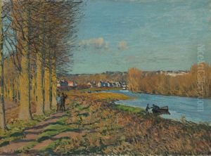 Winter morning by Alfred Sisley