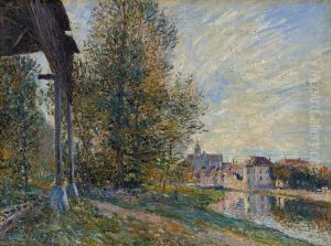 At Moret-sur-Loing by Alfred Sisley