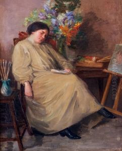 Le peintre endormi by Henri Loubat