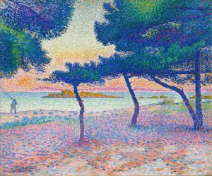 Der Strand von Saint-Clair by Henri-Edmond Cross