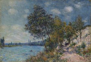 The Stone Quarries at Veneux in the Sun, Morning