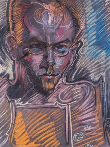 Portret Zdzislawa Skibinskiego by Stanislaw Ignacy Witkiewicz (Witkacy)