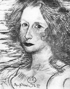 Portret Ireny Solskiej by Stanislaw Ignacy Witkiewicz (Witkacy)