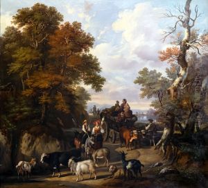 Retour de foire 1850 - Joseph Latour by Joseph Latour